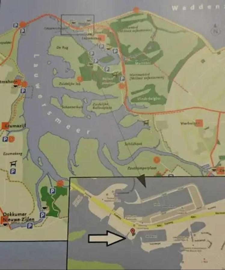 Waterhuisjes Op De Pier Van Lauwersmeerplezier! เลาเวอร์ชูก ภายนอก รูปภาพ